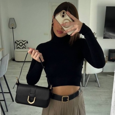 PANTALÓN PALAZZO RAYAS TAUPÉ