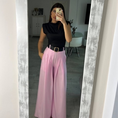 PANTALÓN PALAZZO ROSA