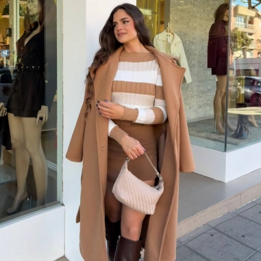 JERSEY RAYAS TRICOLOR CAMEL