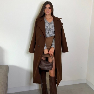 FALDA PANTALÓN CINTURÓN CAMEL