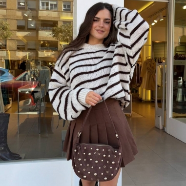 JERSEY RAYAS OVER BEIGE