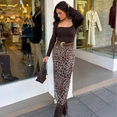 FALDA TUL ANIMAL PRINT