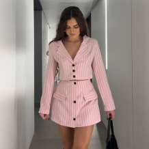 CONJUNTO TRAJE RAYAS ROSITA