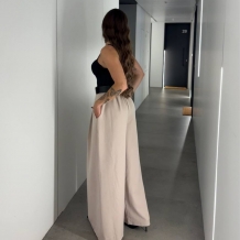 PANTALÓN PALAZZO CREMA 2