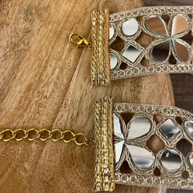 CHOKER ESPEJO DORADO