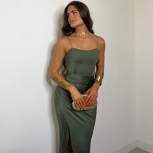 VESTIDO LARGO ESPALDA VERDE... 2