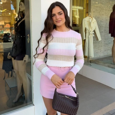 FALDA PANTALÓN CINTURÓN ROSITA