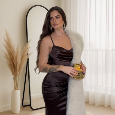 VESTIDO CORSET CHOCO