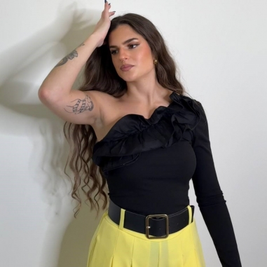 PANTALÓN PALAZZO AMARILLO