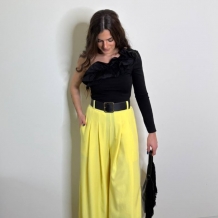 PANTALÓN PALAZZO AMARILLO