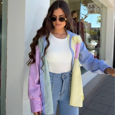 CAMISA RAYAS MULTICOLOR