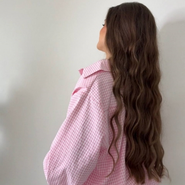 CAMISA CROPPED CUADRITOS ROSITA