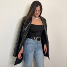 BLAZER EFECTO PIEL NEGRA 2