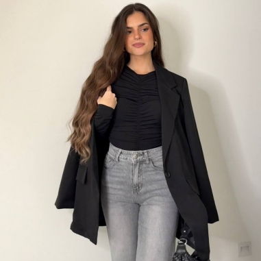 JEANS EFECTO LAVADO GRIS