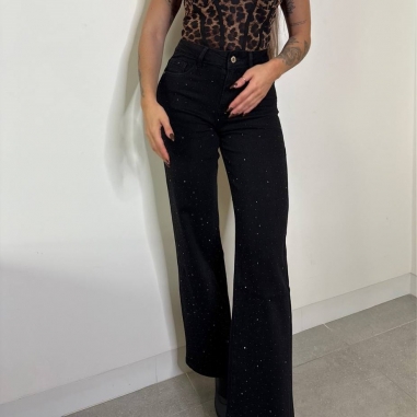 JEANS TACHAS NEGRO