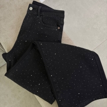 JEANS TACHAS NEGRO