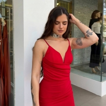 VESTIDO EVENTO LARGO ROJO 2