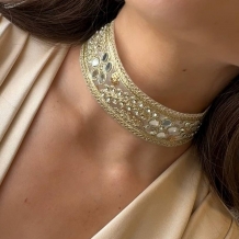 CHOCKER ESPEJOS DORADO 2