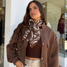 CHAQUETA BOMBER ANTELINA CHOCO