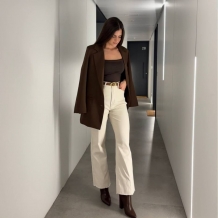 PANTALÓN CAMPANA CREMA 2