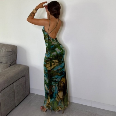 VESTIDO TUL ESTAMPADO