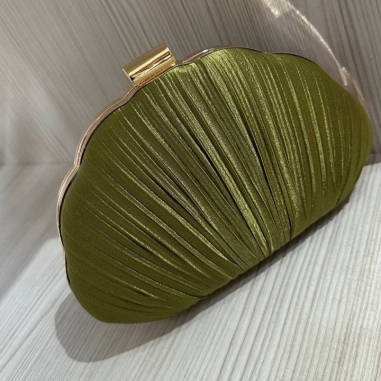 BOLSO EVENTO VERDE CAQUI