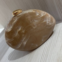 BOLSO EVENTO MARMOLADO CREMA 2