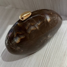 BOLSO EVENTO MARMOLADO CHOCO 2