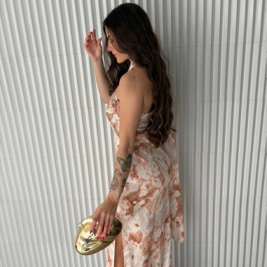 VESTIDO LARGO MARMOLADO