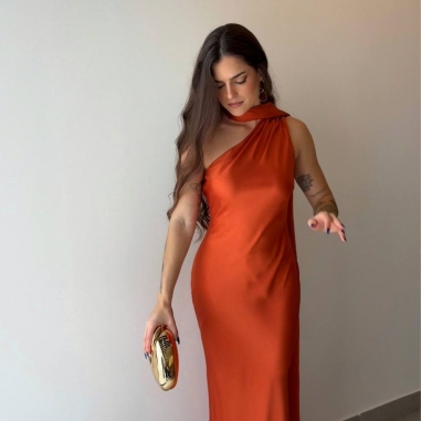VESTIDO LAZADA TEJA