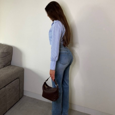 CAMISA CROPPED CELESTE