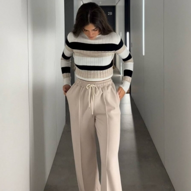 PANTALÓN DEPORTIVO CAMPANA BEIGE