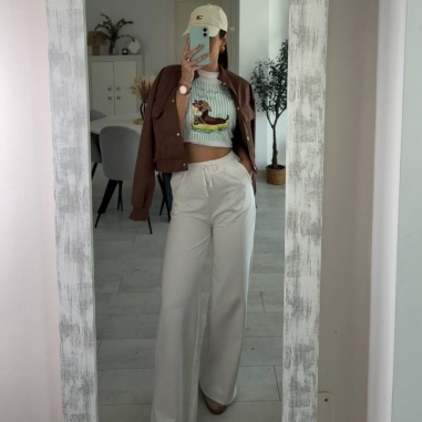 PANTALÓN CAMPANA BLANCO