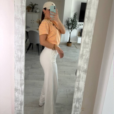 PANTALÓN CAMPANA BLANCO