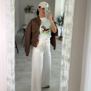 PANTALÓN CAMPANA BLANCO