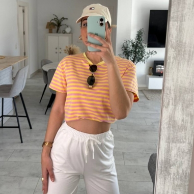 PANTALÓN CAMPANA BLANCO