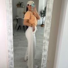 PANTALÓN CAMPANA BLANCO