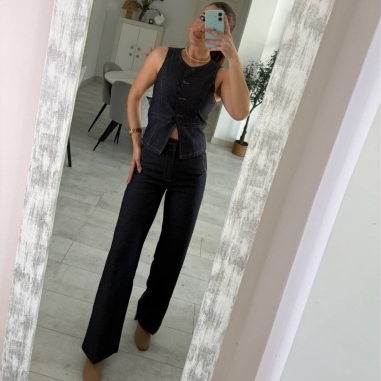 CONJUNTO DENIM CHALECO