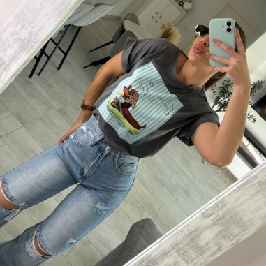 JEANS WIDE LEG BOLSILLO