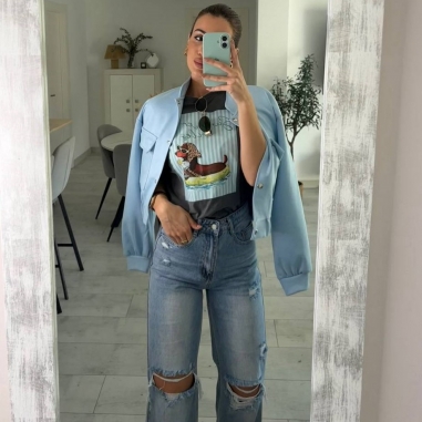 JEANS WIDE LEG BOLSILLO