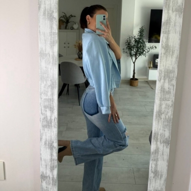 CAZADORA BOMBER ANTELINA CELESTE