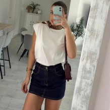 MINI FALDA PANTALÓN DENIM 2