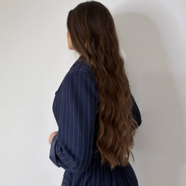 CONJUNTO TRAJE RAYAS MARINO