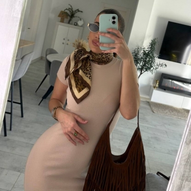 VESTIDO CANALÉ BEIGE