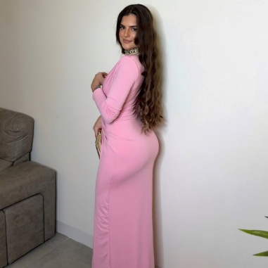 VESTIDO NUDO FRUNCIDO ROSITA