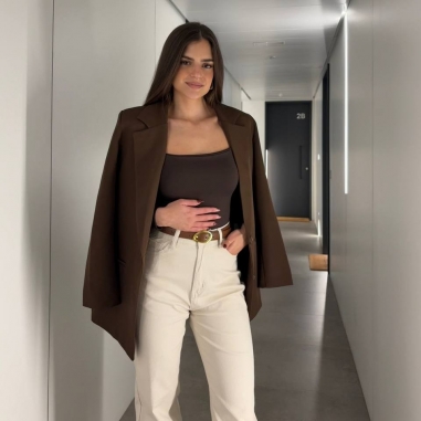 PANTALÓN CAMPANA CREMA