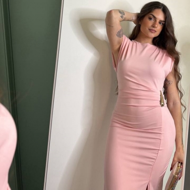 VESTIDO HOMBRERAS LÁGRIMA ROSITA