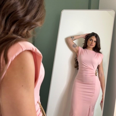 VESTIDO HOMBRERAS LÁGRIMA ROSITA