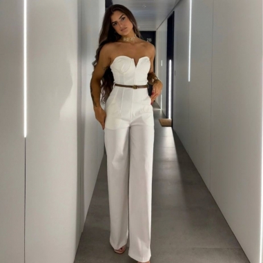 MONO ESCOTE V BLANCO