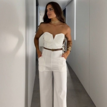 MONO ESCOTE V BLANCO